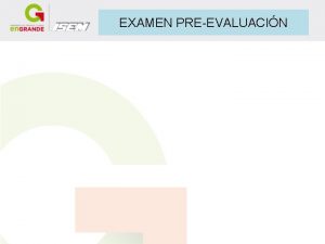 EXAMEN PREEVALUACIN PROGRAMA ALIMENTACIN Y ACTIVACIN FSICA 2016