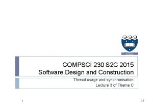 COMPSCI 230 S 2 C 2015 Software Design