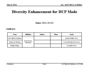 March 2021 doc IEEE 802 11 210368 r