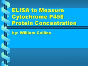 ELISA to Measure Cytochrome P 450 Protein Concentration