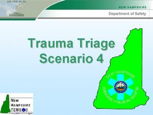 Trauma Triage Scenario 4 Scenario 4 Scene Info