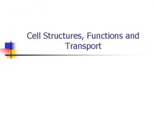 Cell Structures Functions and Transport Figure 7 5
