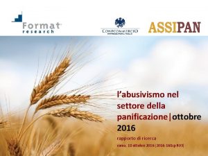 labusivismo nel settore della panificazioneottobre 2016 rapporto di