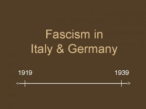 Fascism in Italy Germany 1919 1939 TermsFascism Nazism