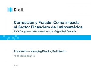 Corrupcin y Fraude Cmo impacta al Sector Financiero