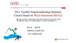 Flux Tunable Superconducting Quantum Circuit Based on Weyl