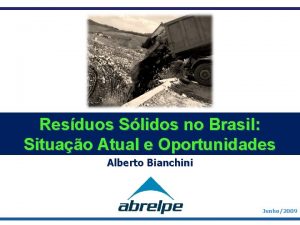 Resduos Slidos no Brasil Situao Atual e Oportunidades