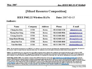 Mar 2007 doc IEEE 802 22 070140 r