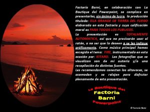 Factora Barni en colaboracin con La Boutique del