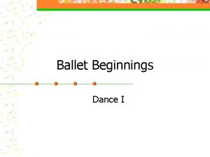 Ballet Beginnings Dance I The Middle Ages n