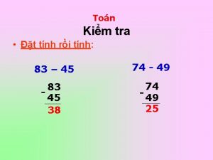 Ton Kim tra t tnh ri tnh 83