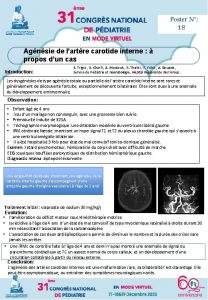 18 Agnsie de lartre carotide interne propos dun