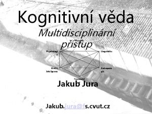 Kognitivn vda Multidisciplinrn pstup Filosofie Psychologi Lingvistika e