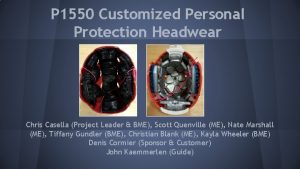 P 1550 Customized Personal Protection Headwear Chris Casella