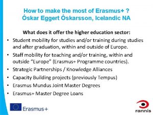 How to make the most of Erasmus skar