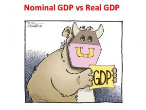 Nominal GDP vs Real GDP Nominal GDP has