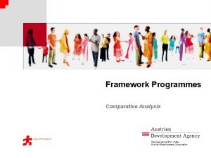 Framework Programmes Comparative Analysis Rationale Set of cofinancing