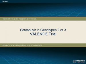 Phase 3 Treatment Nave and Treatment Experienced Sofosbuvir