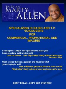 SPECIALIZING IN RADIO AND T V VOICEOVERS FOR