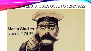 MEDIA STUDIES GCSE FOR 20212022 Media Studies Needs