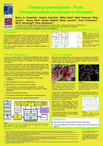 Creating new enzymes From Triosephosphate Isomerase to Kealases