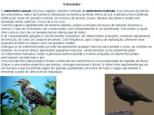 Estorninho O estorninhocomum Sturnus vulgaris tambm chamado de