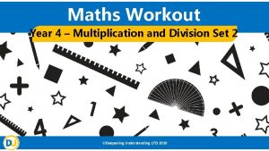 Maths Workout Year 4 Multiplication and Division Set