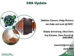 CSS Update Matthias Clausen Helge Rickens Jan Hatje