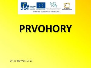 PRVOHORY VY32INOVACE1523 Prvohory ra trilobit ped 545 mil