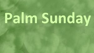 Palm Sunday Christians around the world celebrate Palm