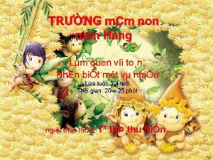 TRNG mm non nam Hng Lm quen vi