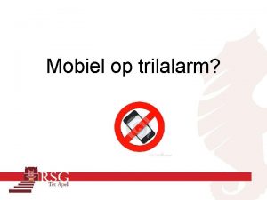 Mobiel op trilalarm VMBO Voorbereidend Middelbaar Beroeps Onderwijs