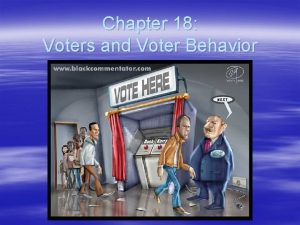 Chapter 18 Voters and Voter Behavior The History