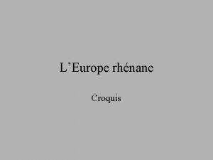LEurope rhnane Croquis Fond de carte Mer du