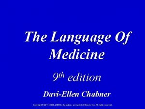 The Language Of Medicine th 9 edition DaviEllen