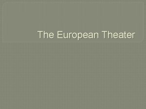 The European Theater The Soviets and Germany Nonaggression