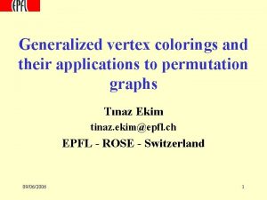 Generalized vertex colorings and their applications to permutation