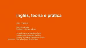 Ingls teoria e prtica IFRN TSI 2019 1