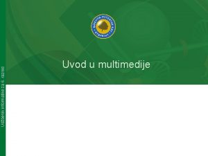 Udbenik informatike za 6 razred Uvod u multimedije