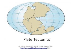 Plate Tectonics Liz La Rosa for use with