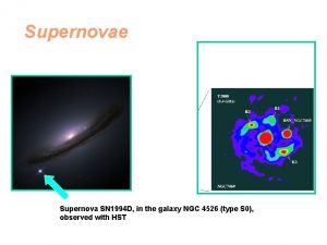 Supernovae Supernova SN 1994 D in the galaxy