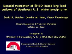 Pacific Decadal Oscillation in SST Mantua et al