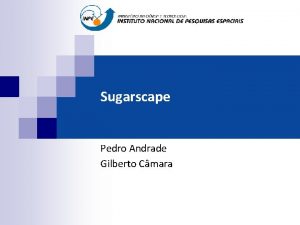 Sugarscape Pedro Andrade Gilberto Cmara The Sugarscape Model