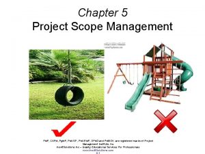 Chapter 5 Project Scope Management PMP CAPM Pg