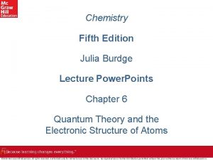 Chemistry Fifth Edition Julia Burdge Lecture Power Points