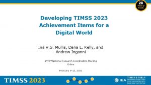 Developing TIMSS 2023 Achievement Items for a Digital