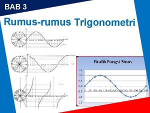 BAB 3 Rumusrumus Trigonometri Standar Kompetensi q Menurunkan