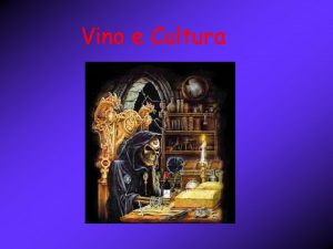 Vino e Cultura Il DIO del vino BACCO