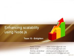 Enhancing scalability using Node js Team 15 Enlighten