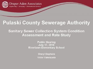 Pulaski County Sewerage Authority Sanitary Sewer Collection System